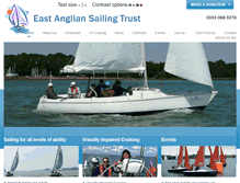 Tablet Screenshot of east-anglian-sailing-trust.org.uk